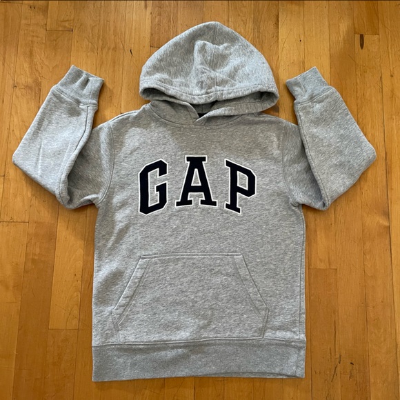 Gap Kids Gray Hoodie Size Medium / 8 Sweatshirt Pullover - Picture 1 of 12